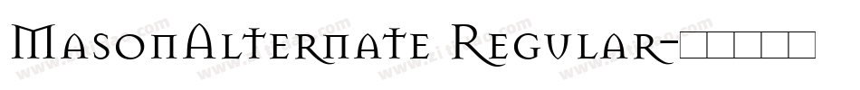 MasonAlternate Regular字体转换